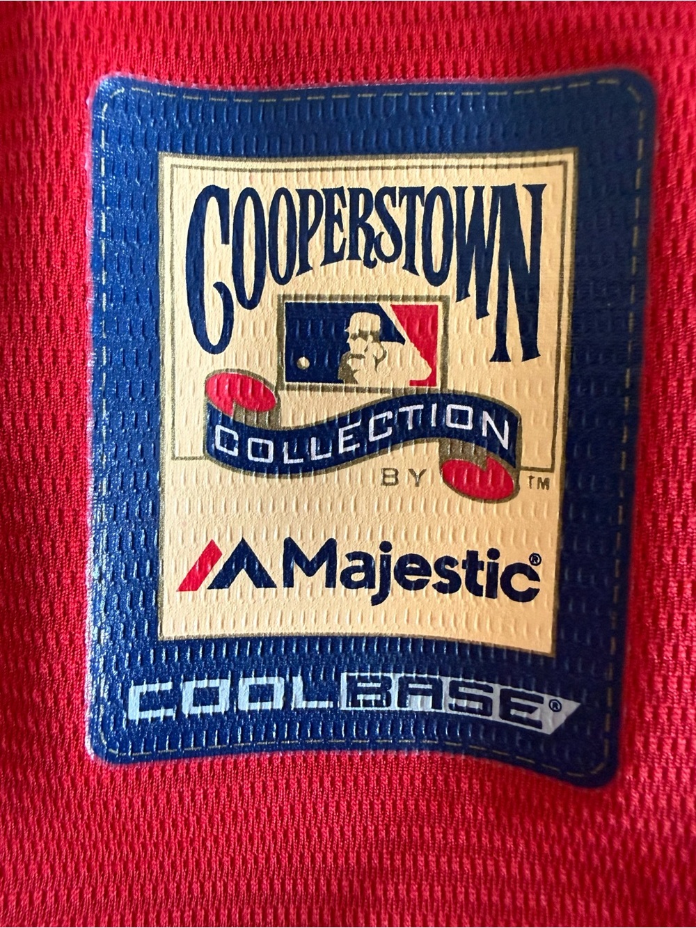 Majestic Cooperstown Cleveland Indians 1974 Retro Jersey Red S Vintage Throwback - Picture 3 of 11